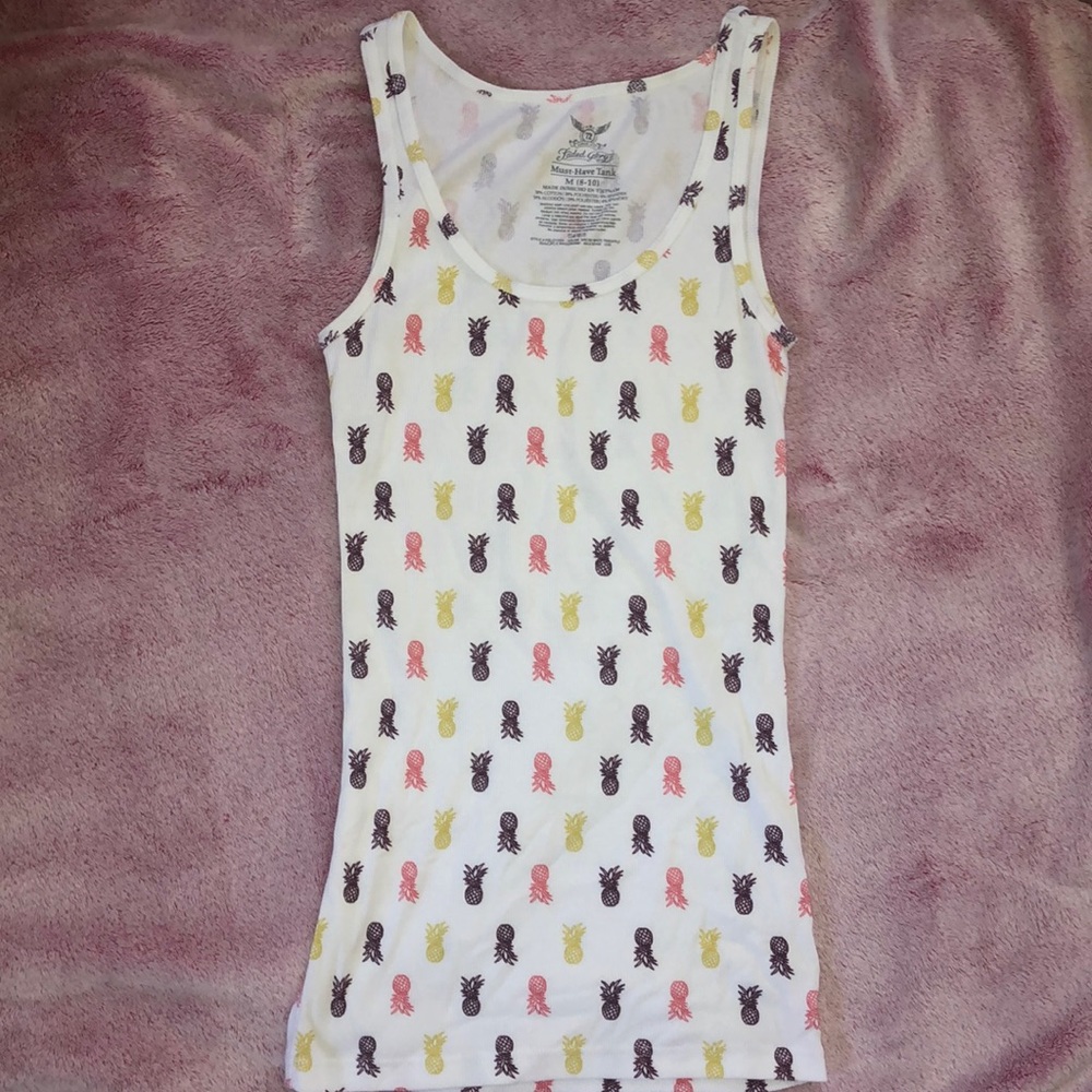 Colorful pineapple tank top